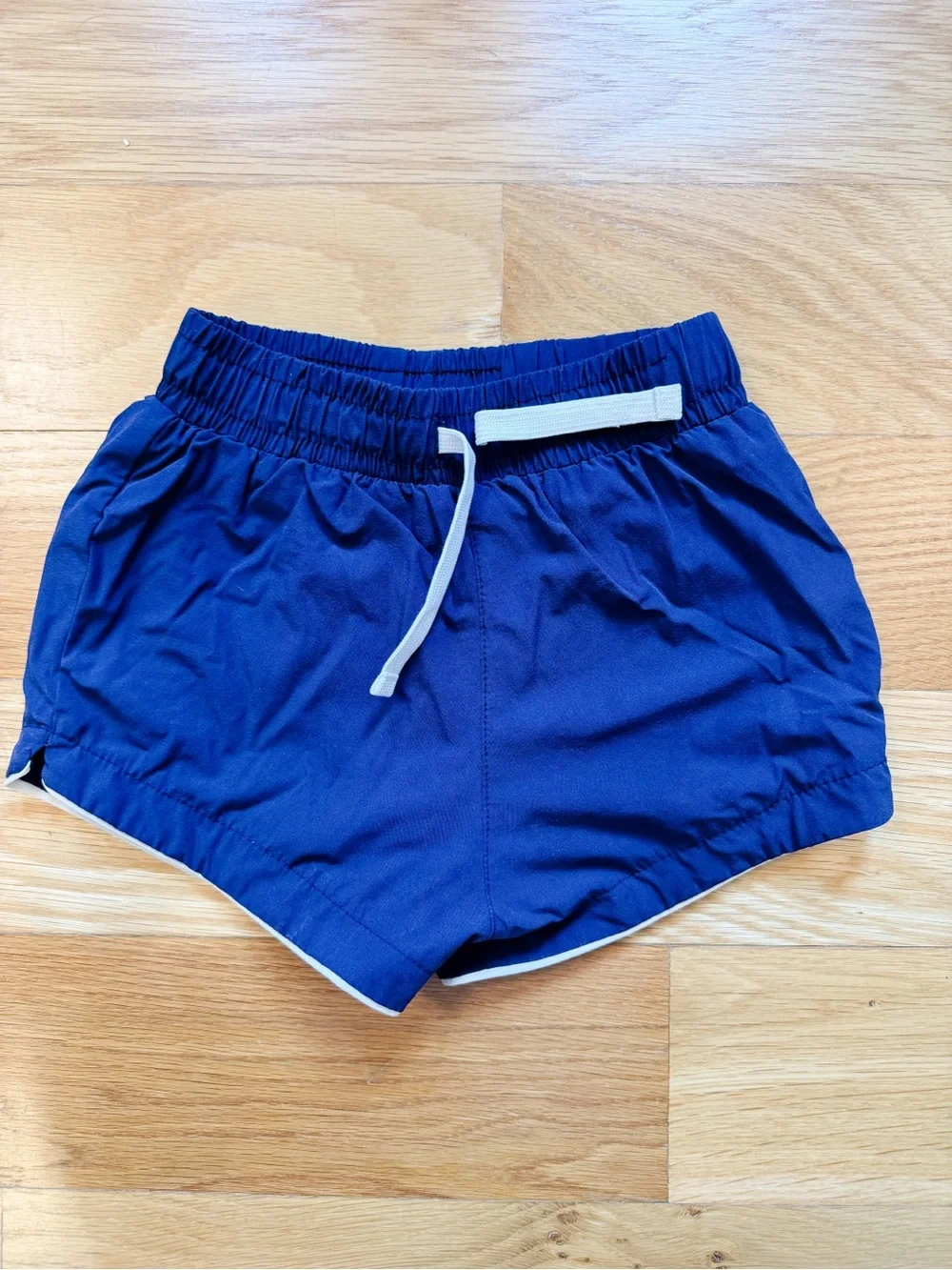 Cadet Cabana Swim Boy’s Swimsuit Size 3/4T Navy with White Piping